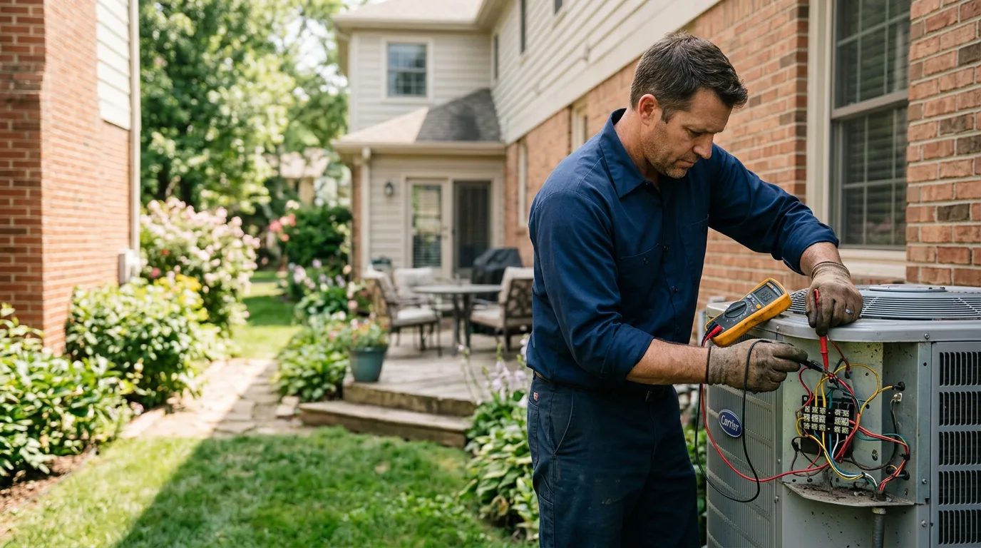 HVAC technician working near Harlan, KY